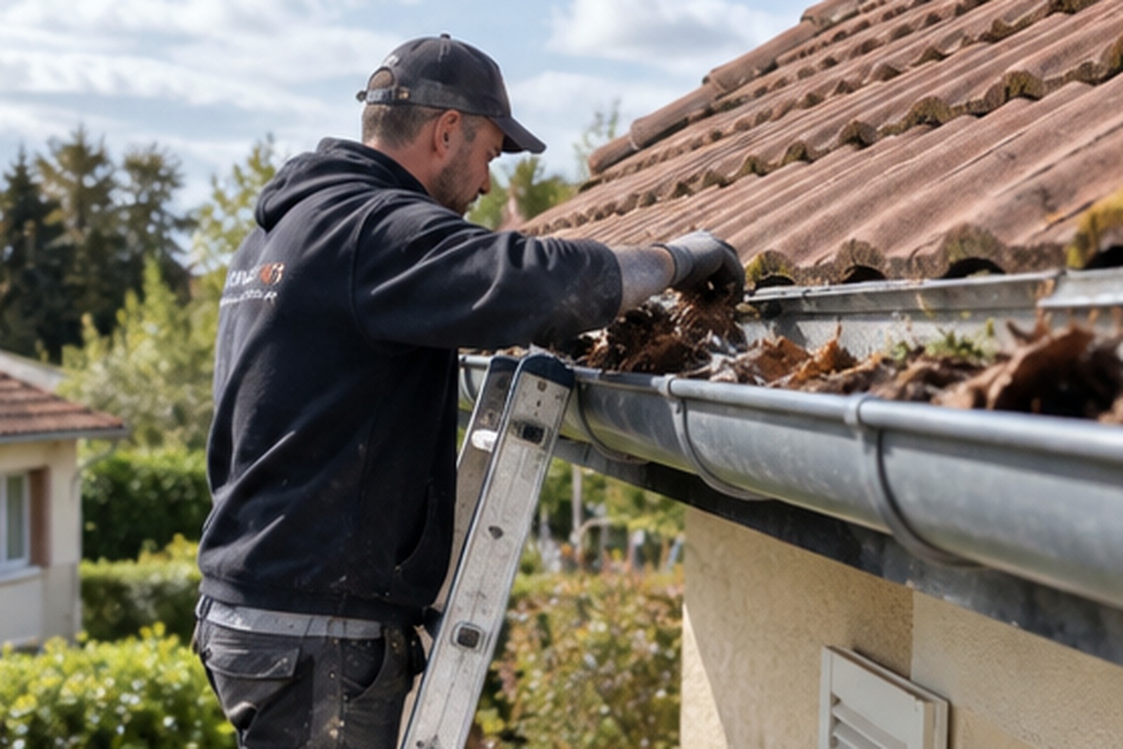 Démoussage de toiture à Rieux
